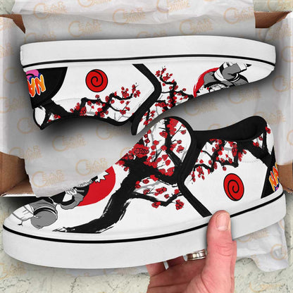 Custom Uzumaki Anime Slip-On Canvas Shoes – Japan Style Naruto Footwear