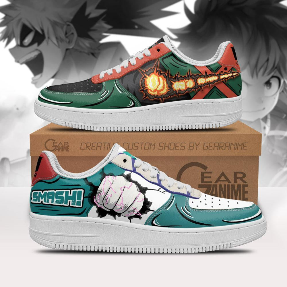 Deku and Bakugo Sneakers Custom Anime Shoes