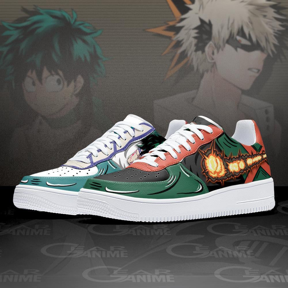 Deku and Bakugo Sneakers Custom Anime Shoes