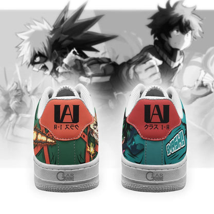 Deku and Bakugo Sneakers Custom Anime Shoes