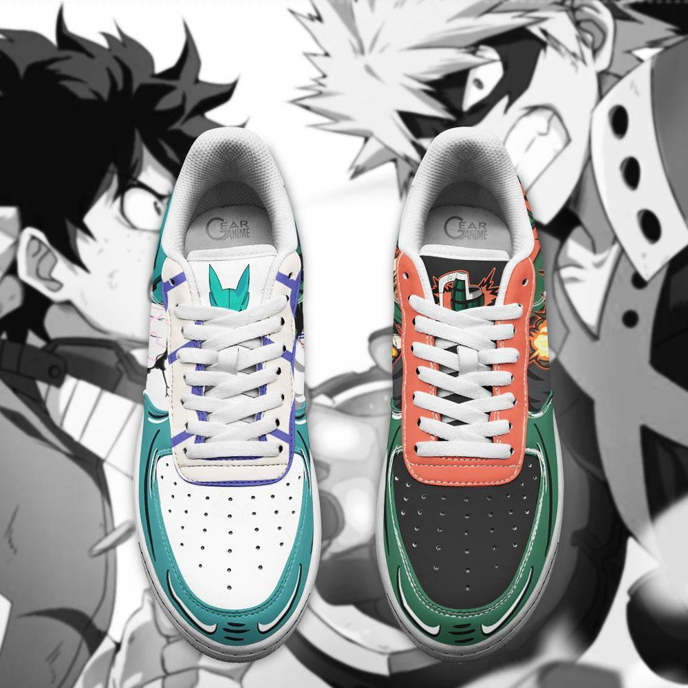 Deku and Bakugo Sneakers Custom Anime Shoes