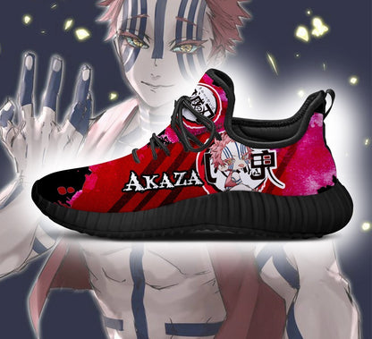 Demon Akaza Reze Shoes Anime Sneakers Fan Gift Idea