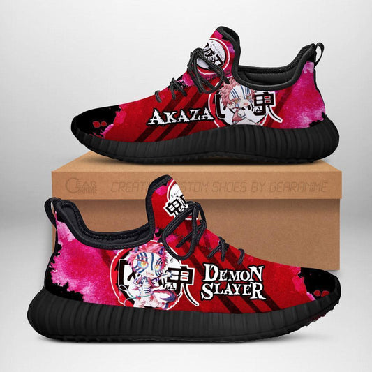 Demon Akaza Reze Shoes Anime Sneakers Fan Gift Idea