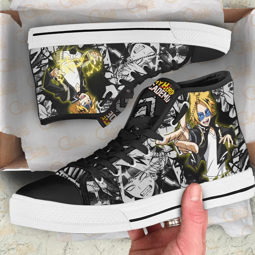 Denki Kaminari High Top Shoes Custom Anime Sneakers