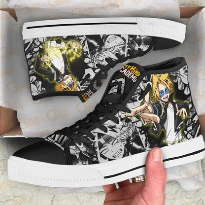 Denki Kaminari High Top Shoes Custom Anime Sneakers