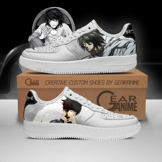 Dnote L Lawliet Shoes Custom Anime PT11