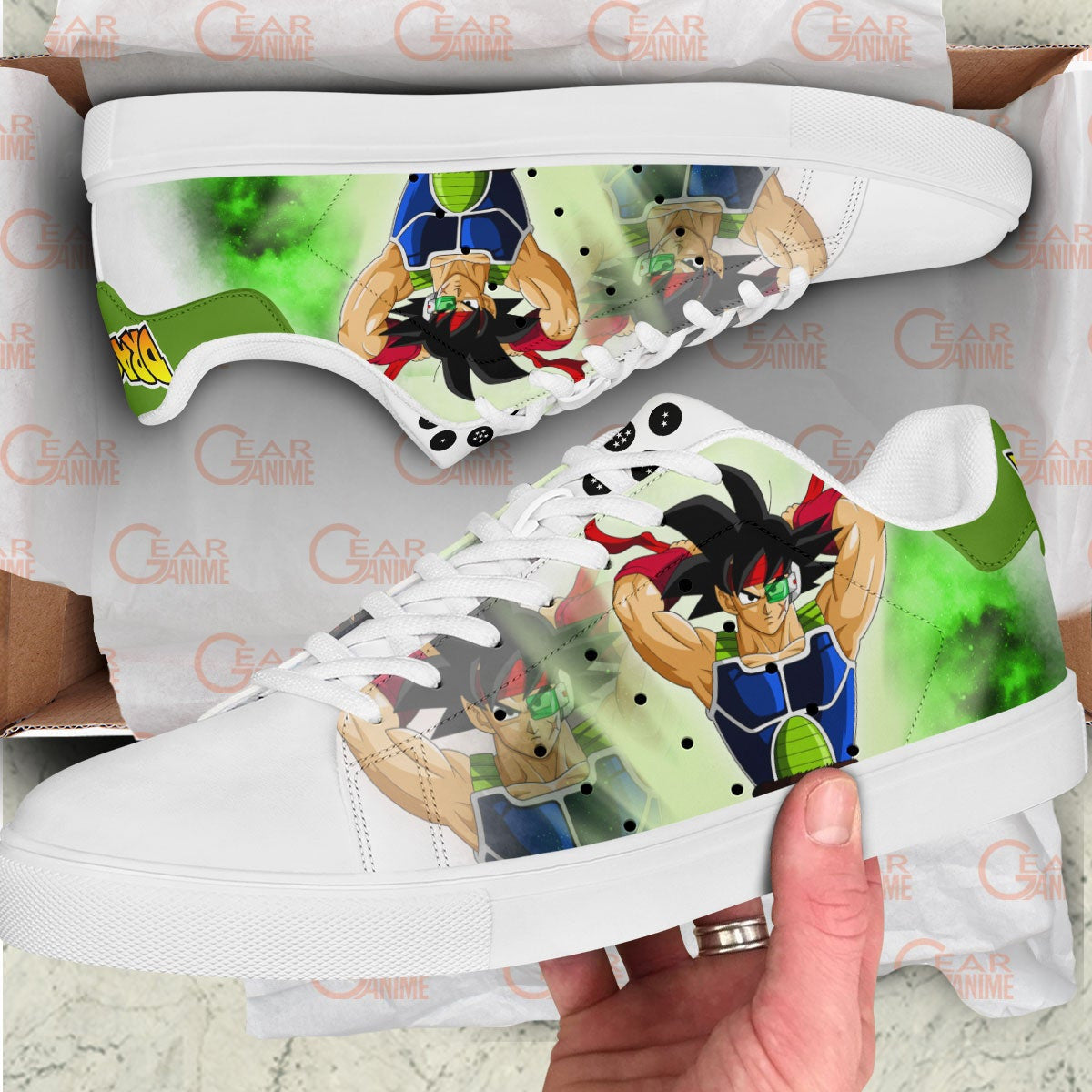 Dragon Ball Bardock Skate Sneakers Custom Anime Shoes