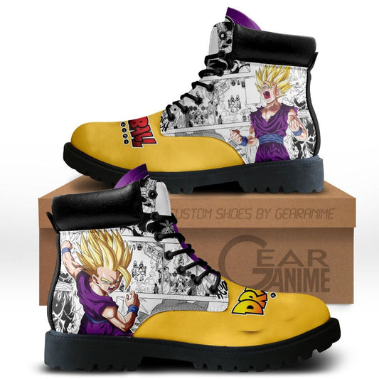 Dragon Ball Gohan Super Saiyan Boots Custom Manga Anime Shoes