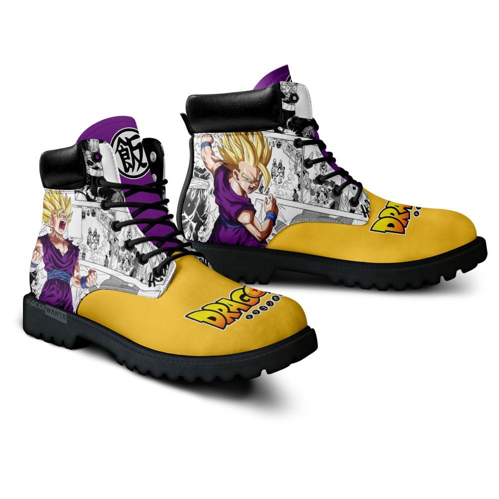 Dragon Ball Gohan Super Saiyan Boots Custom Manga Anime Shoes