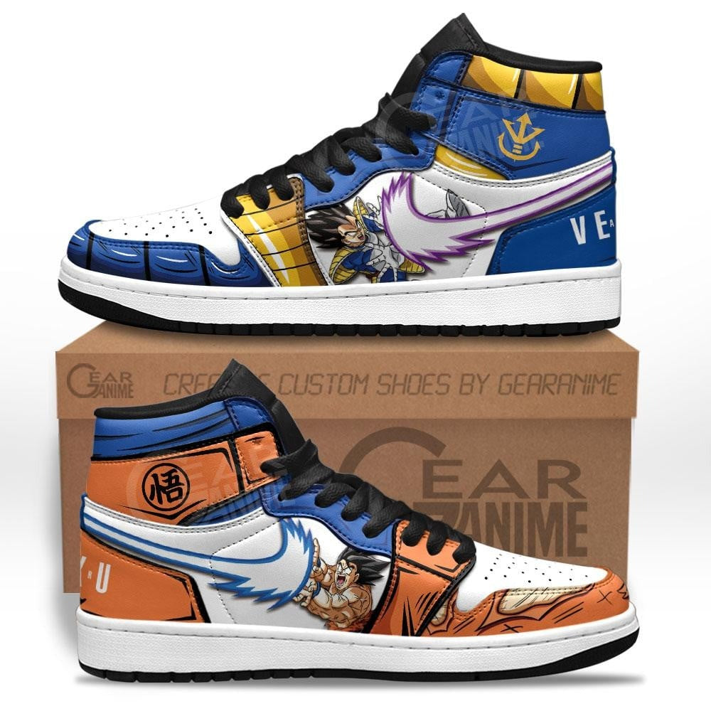 Dragon Ball Goku And Vegeta JD Sneakers Anime Ki Blast