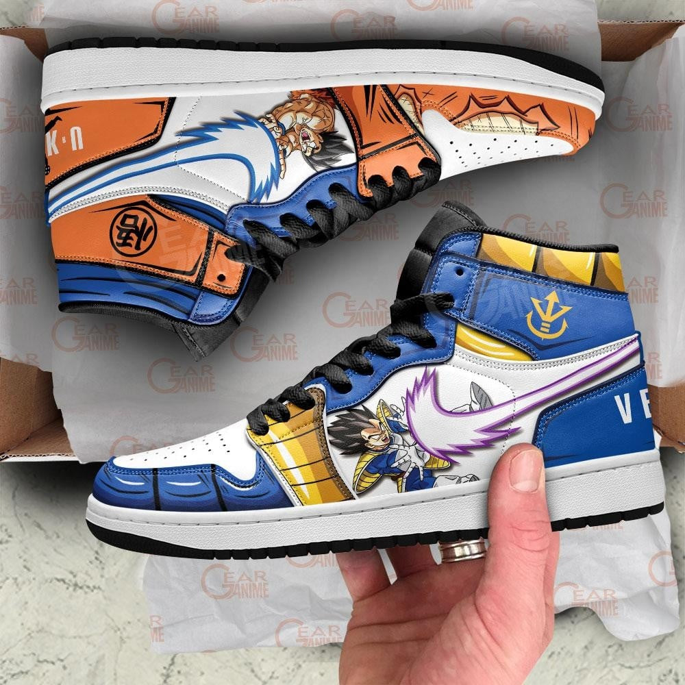 Dragon Ball Goku And Vegeta JD Sneakers Anime Ki Blast