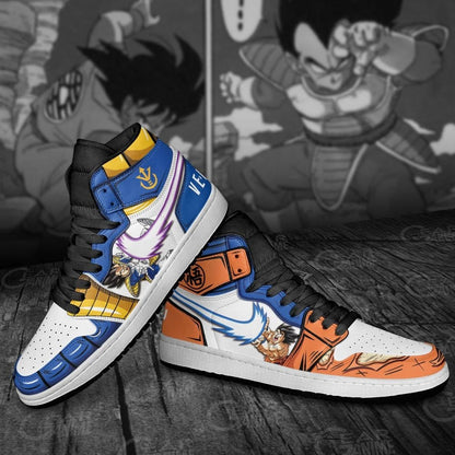 Dragon Ball Goku And Vegeta JD Sneakers Anime Ki Blast