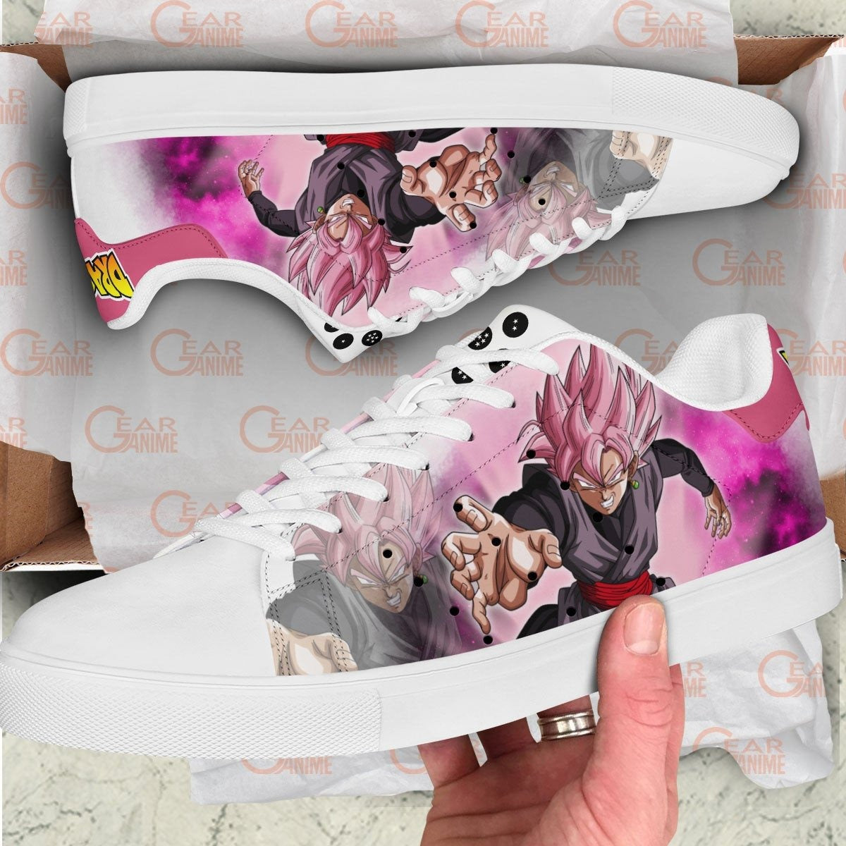 Dragon Ball Goku Black Rose Skate Sneakers Custom Anime Shoes