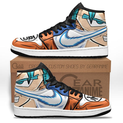 Dragon Ball Goku Blue JD1 Sneakers Anime Custom Face