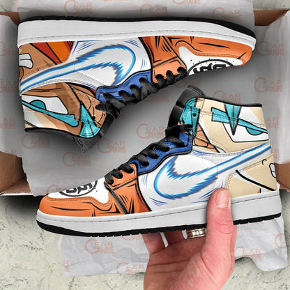 Dragon Ball Goku Blue JD1 Sneakers Anime Custom Face