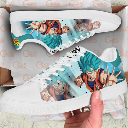 Dragon Ball Goku Blue Skate Sneakers Custom Anime Shoes