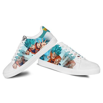 Dragon Ball Goku Blue Skate Sneakers Custom Anime Shoes