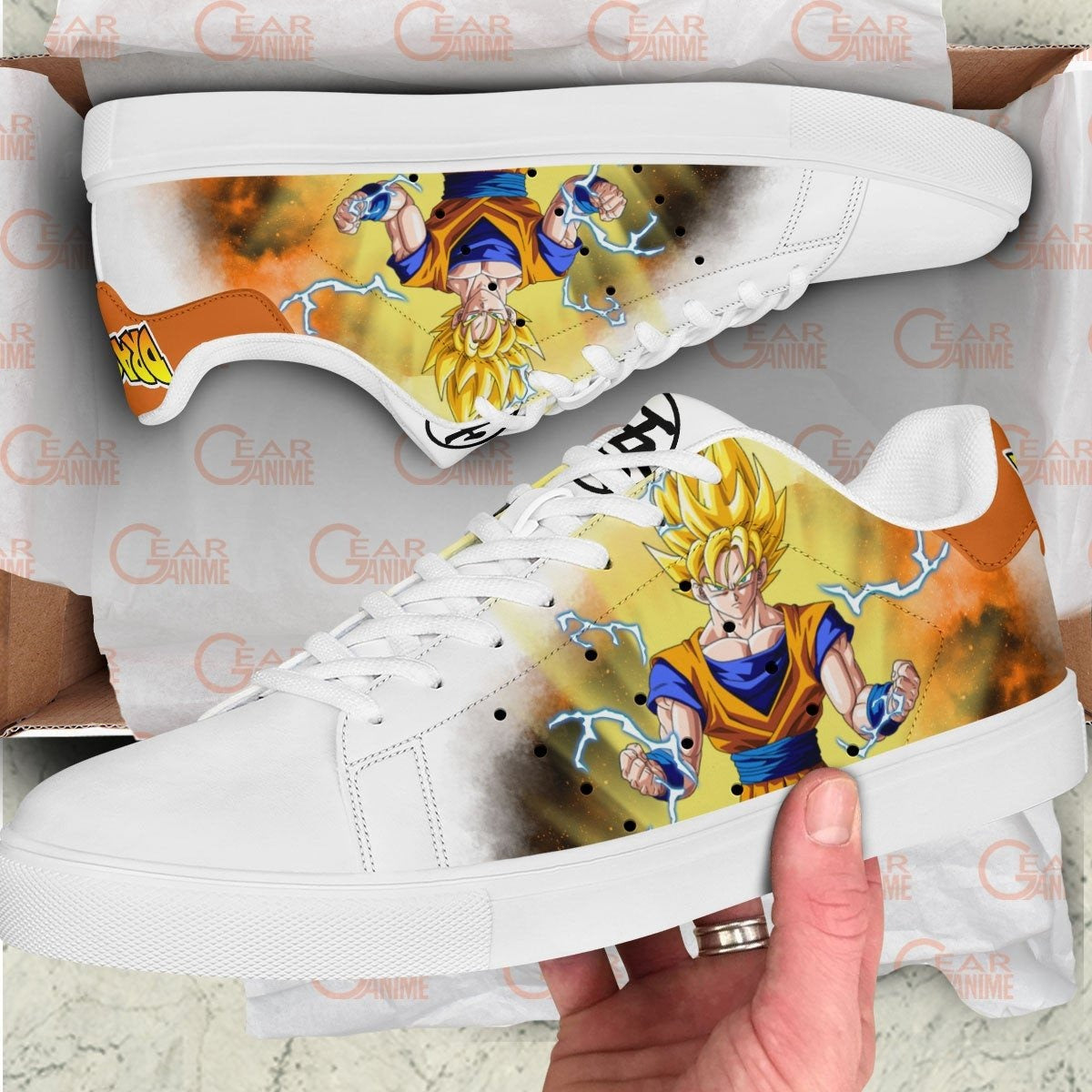 Dragon Ball Goku Skate Sneakers Custom Anime Shoes