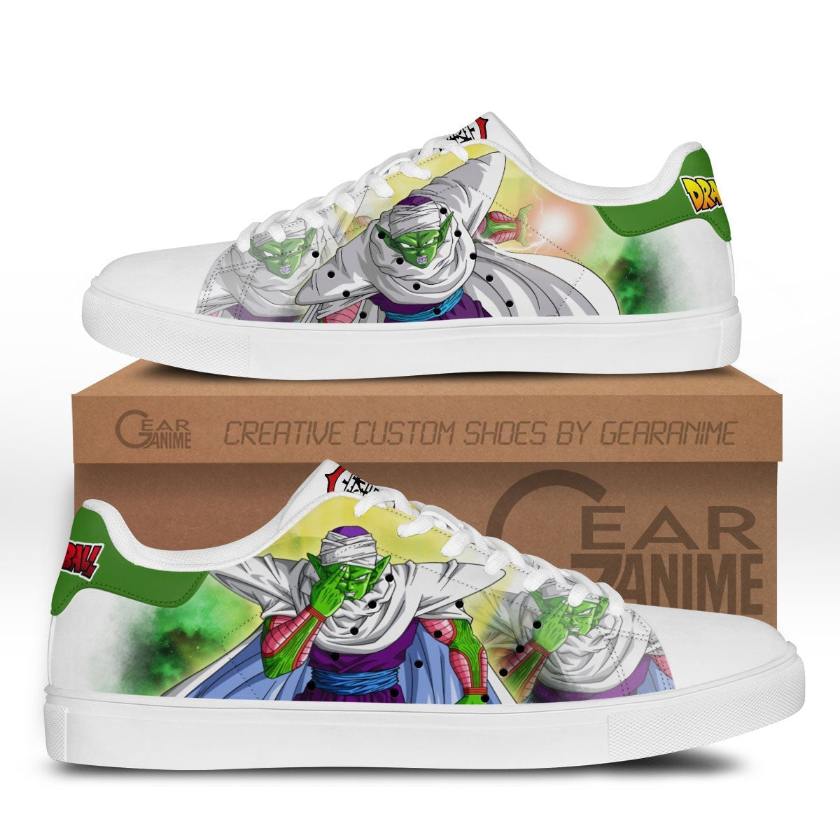 Dragon Ball Piccolo Skate Sneakers Custom Anime Shoes