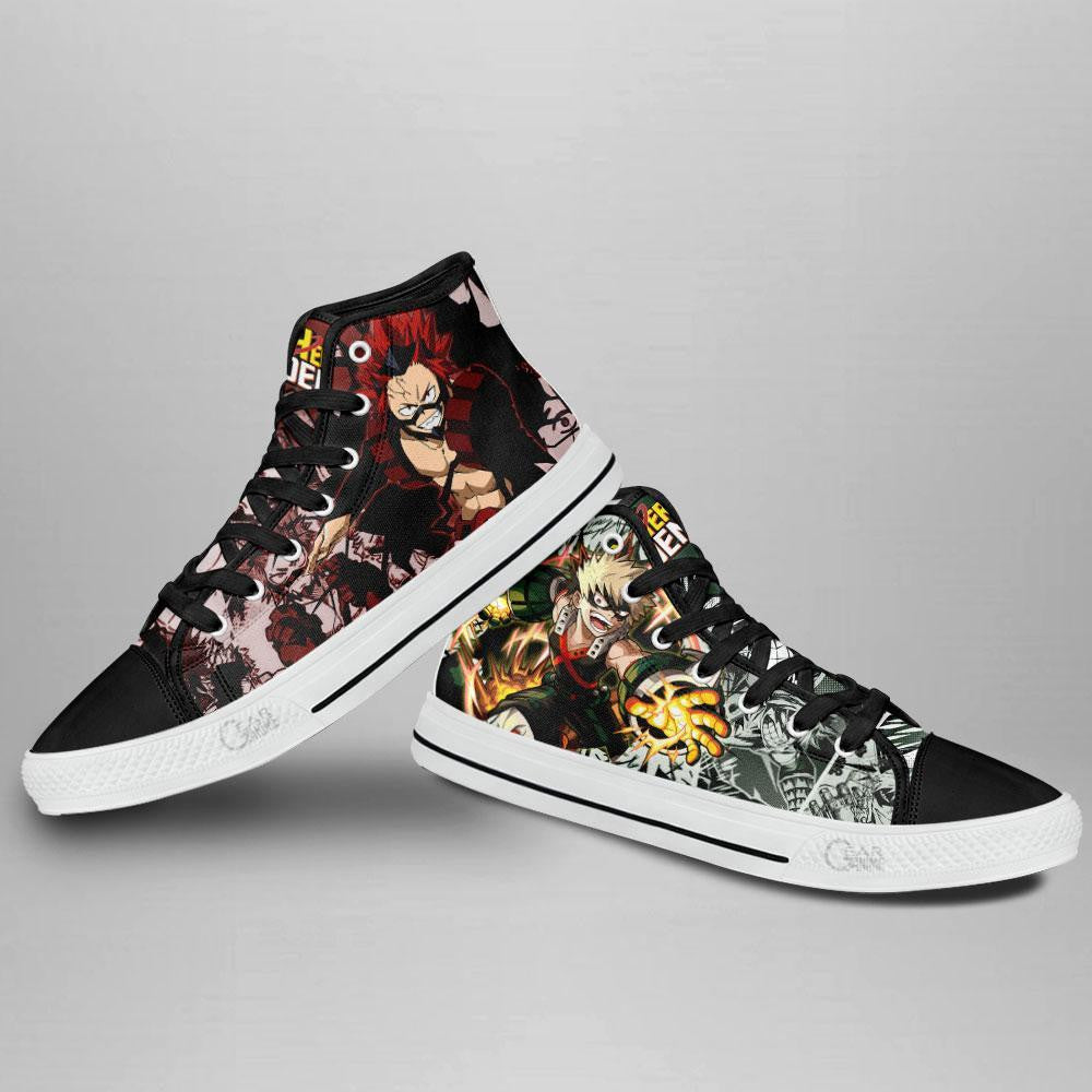 Ejiro and Bakugo High Top Shoes Custom Anime Sneakers