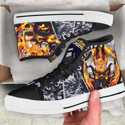 Endeavor High Top Shoes Custom Anime Sneakers