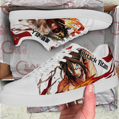 Eren Titan Skate Sneakers Custom Anime Shoes PN10