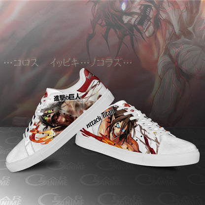 Eren Titan Skate Sneakers Custom Anime Shoes PN10