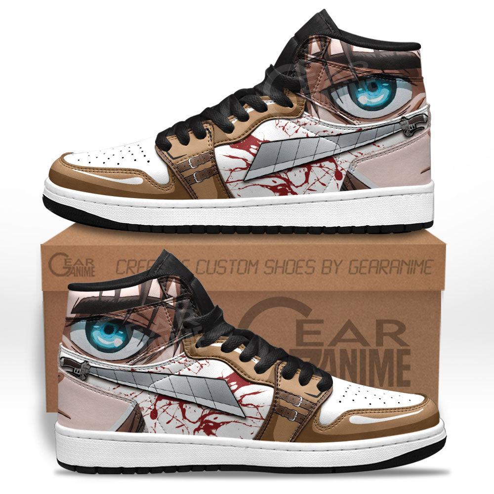 Eren Yeager Sneakers Shingeki Custom Anime Shoes