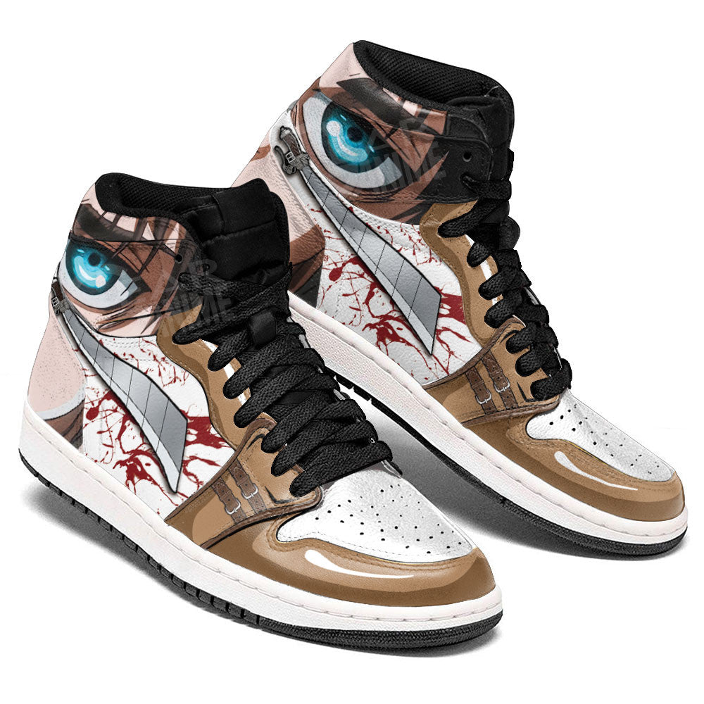 Eren Yeager Sneakers Shingeki Custom Anime Shoes