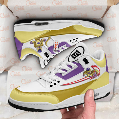 Frieza Gold Sneakers Air Mid Custom Dragon Ball Anime Shoes