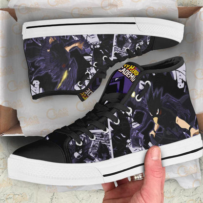 Fumikage Tokoyami High Top Shoes Custom Anime Sneakers