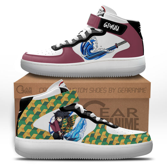 Giyu Tomioka Sneakers Air Mid Custom Anime Shoes