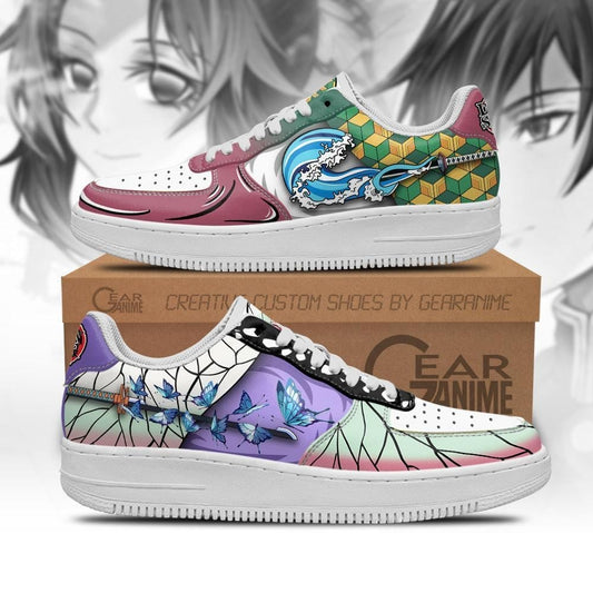 Giyuu and Shinobu Sneakers Skill Anime Shoes