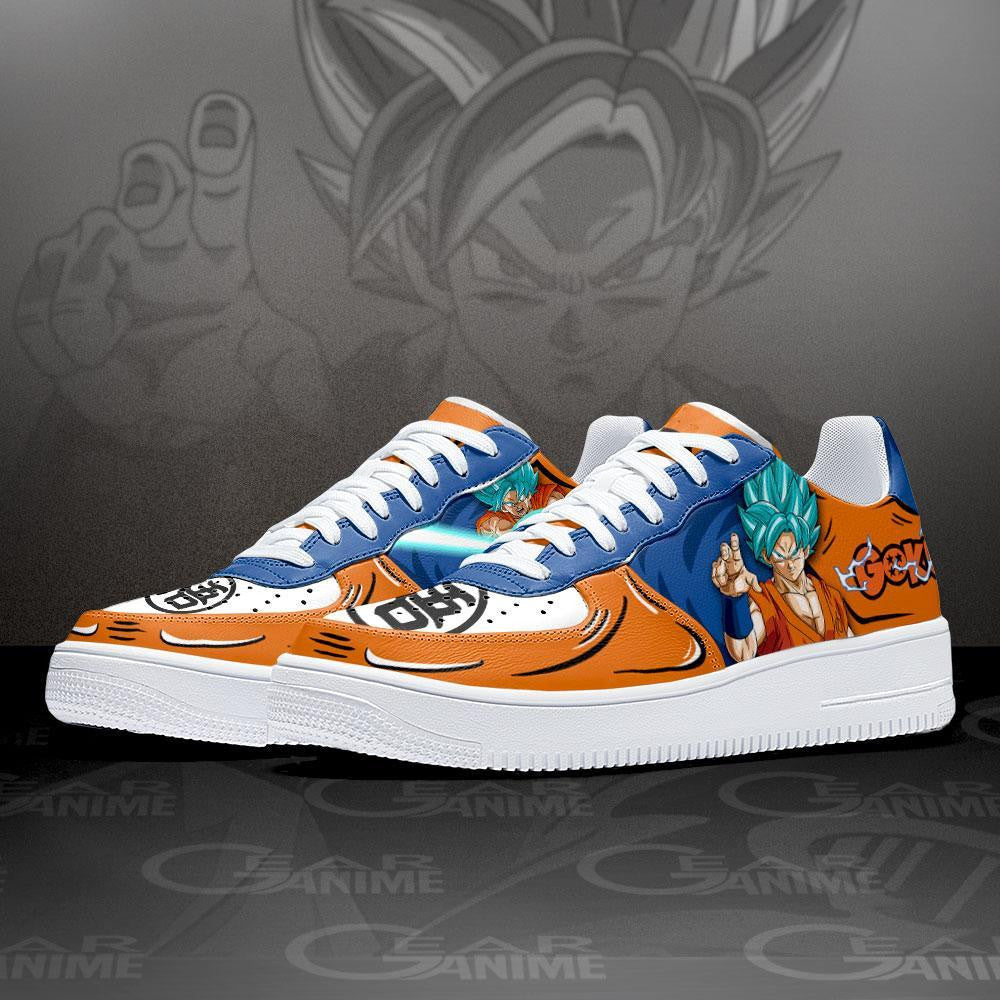 Goku Blue Sneakers Custom Dragon Ball Anime Shoes