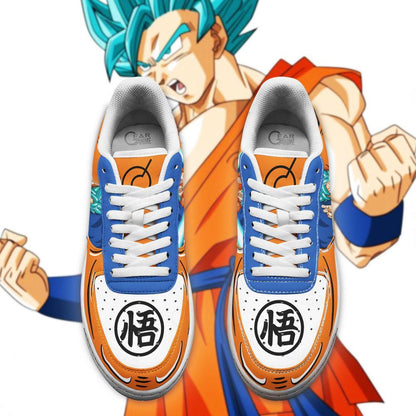 Goku Blue Sneakers Custom Dragon Ball Anime Shoes