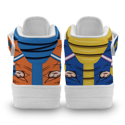 Goku & Vegeta Mid Sneakers Anime Ki blast Fighting