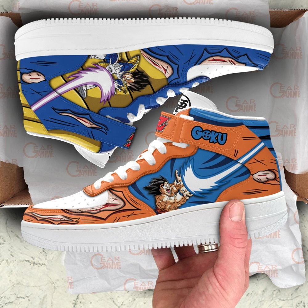 Goku & Vegeta Mid Sneakers Anime Ki blast Fighting