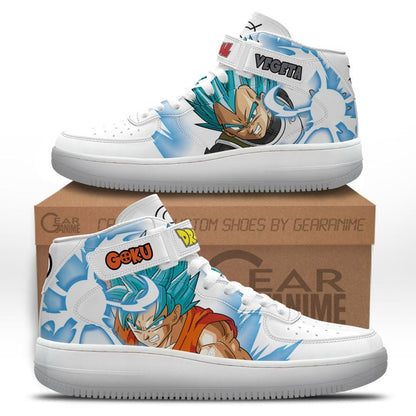 Goku and Vegeta Whis Air Mid Shoes