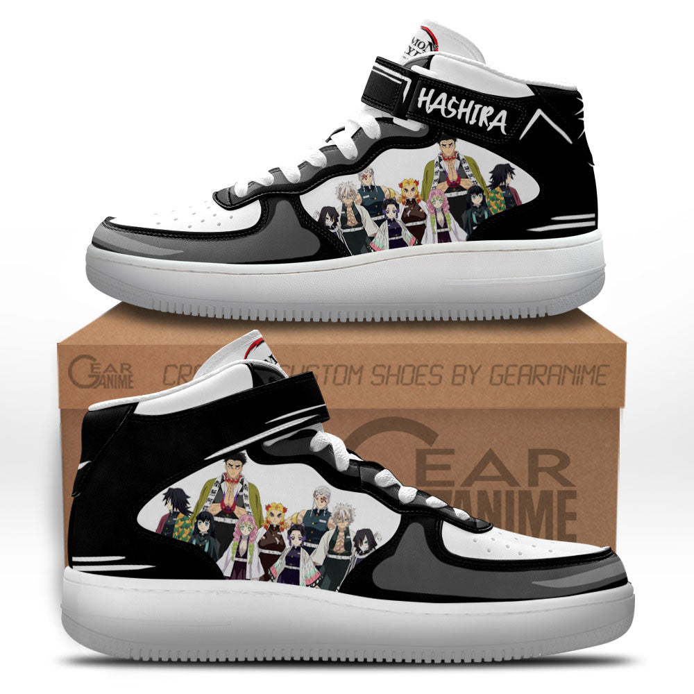 Hashira Team Sneakers Air Mid Custom Anime Shoes