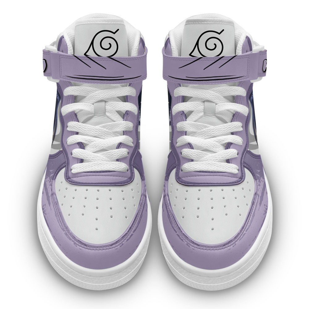 Hinata Hyuga Anime Custom Sneakers – Naruto Air Mid Shoes