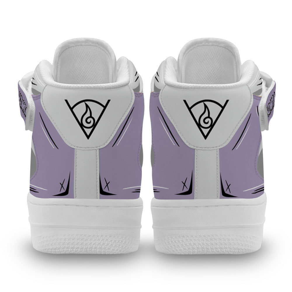 Hinata Hyuga Anime Custom Sneakers – Naruto Air Mid Shoes