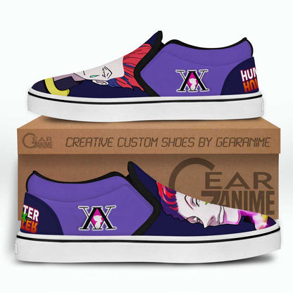 Hunter x Hunter Hisoka Bungee Slip-On Shoes Canvas Custom Anime Shoes