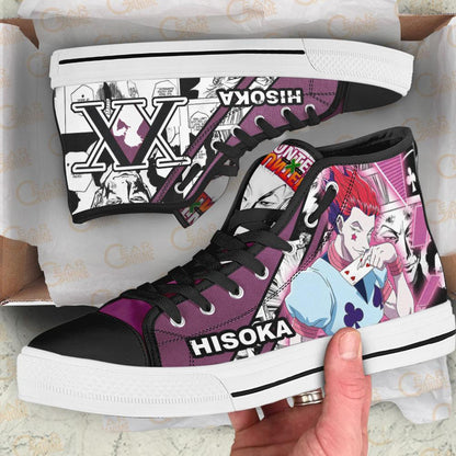 Hunter x Hunter Hisoka Magician High Top Shoes Custom Manga Anime Sneakers