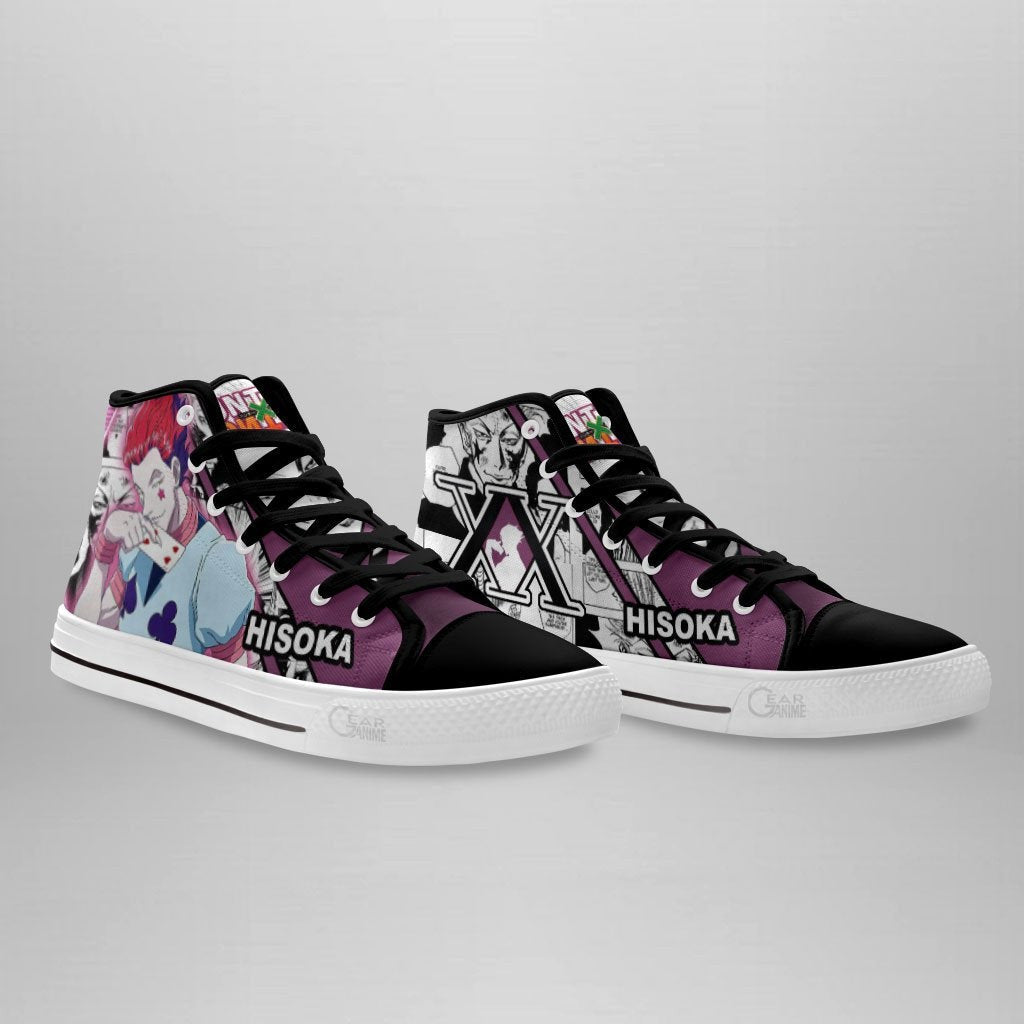 Hunter x Hunter Hisoka Magician High Top Shoes Custom Manga Anime Sneakers