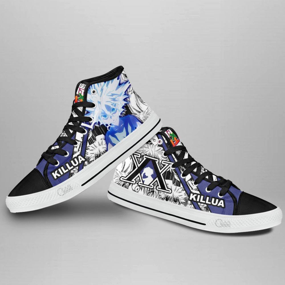 Hunter x Hunter Killua Godspeed High Top Shoes Custom Manga Anime Sneakers