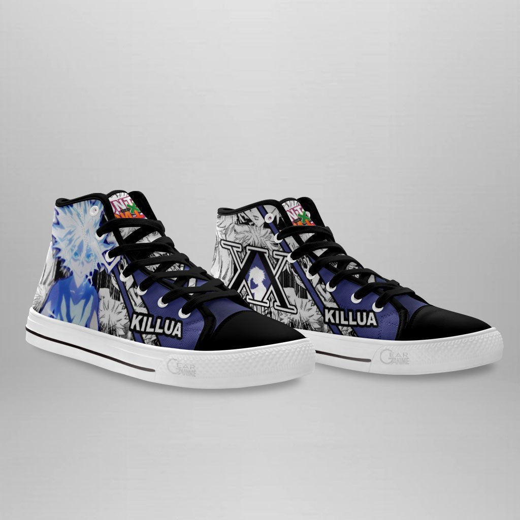 Hunter x Hunter Killua Godspeed High Top Shoes Custom Manga Anime Sneakers