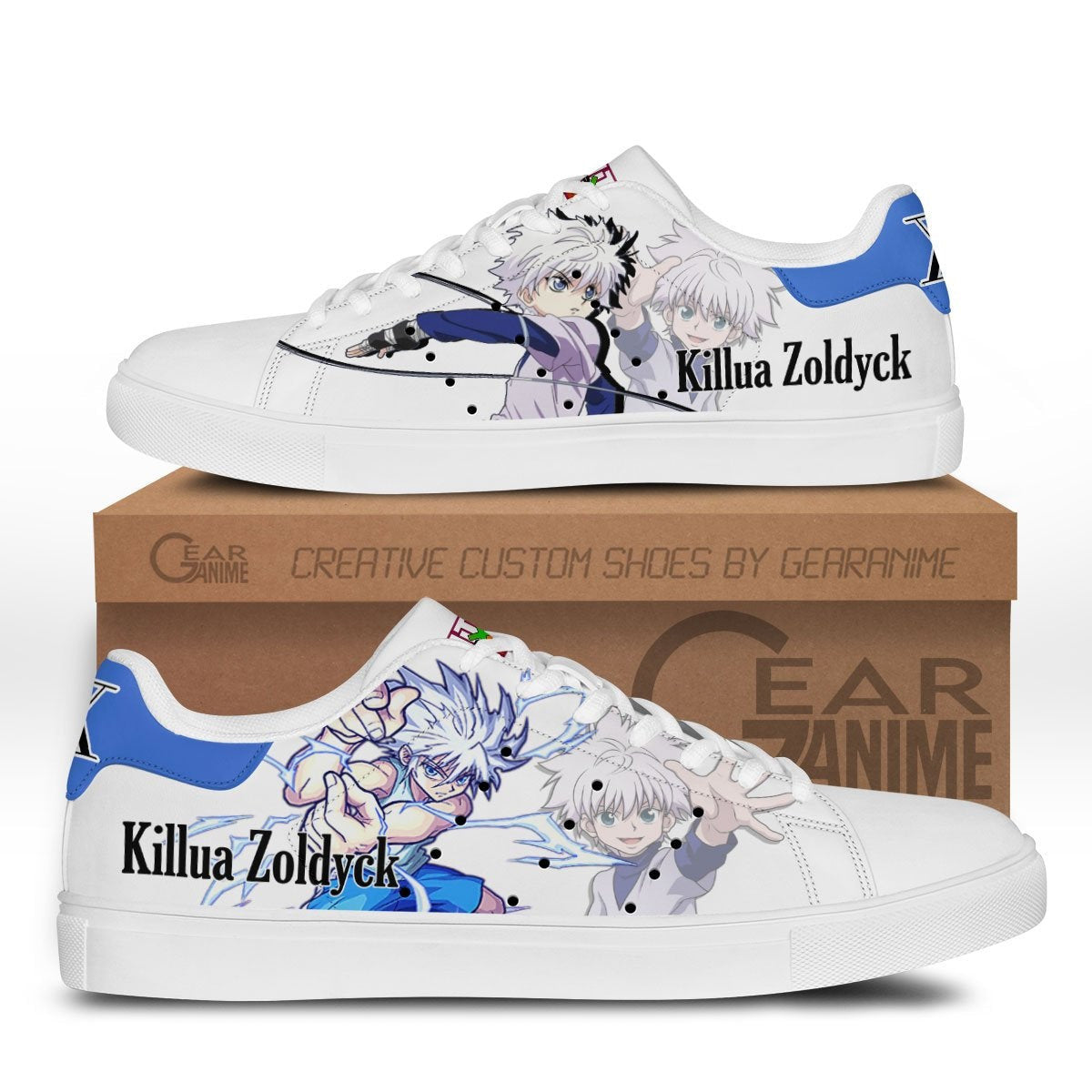 Hunter x Hunter Killua Zoldyck Skate Sneakers Custom Anime Shoes