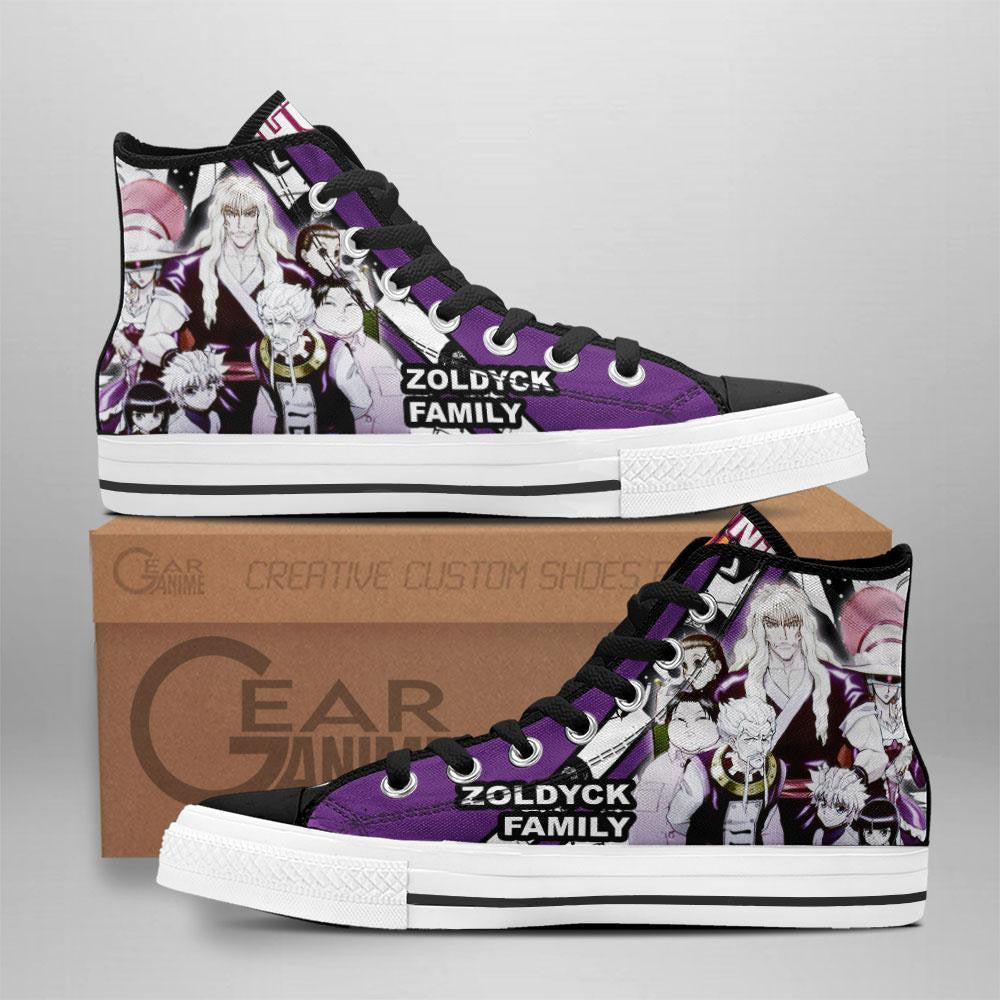 Hunter x Hunter Zoldyck Family High Top Shoes Custom Manga Anime Sneakers