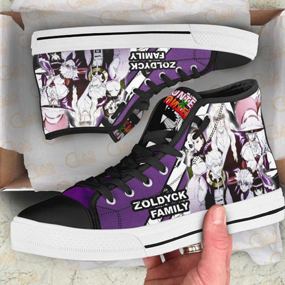 Hunter x Hunter Zoldyck Family High Top Shoes Custom Manga Anime Sneakers