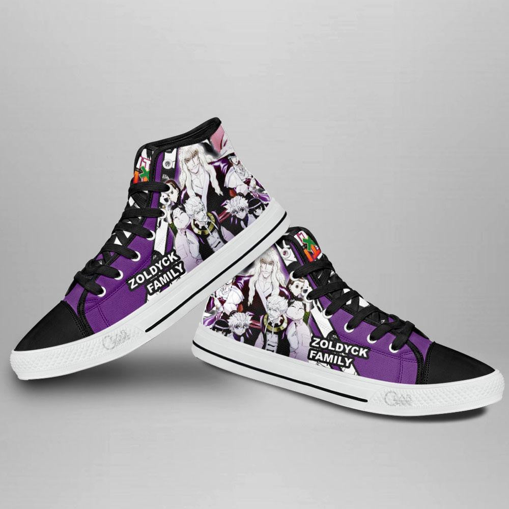 Hunter x Hunter Zoldyck Family High Top Shoes Custom Manga Anime Sneakers